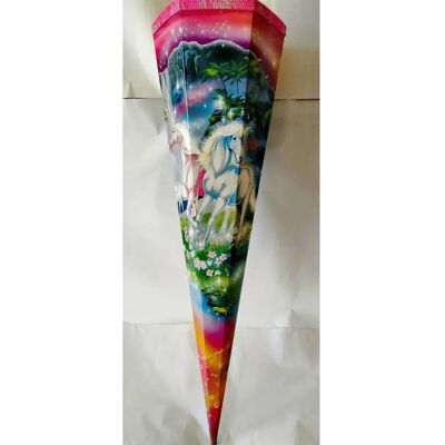 Nestler Schultüte Einhorn 85 cm, eckig Nestler Schultüte Einhorn 85 cm, eckig
