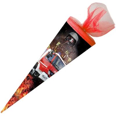 Nestler Schultüte Feuerwehr 2019, 50 cm rund, Tüll Nestler Schultüte Feuerwehr 2019, 50 cm rund, Tüll