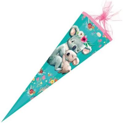 Nestler Schultüte / Zuckertüte / 85 cm / eckig / "Koalafamilie" Nestler Schultüte / Zuckertüte / 85 cm / eckig / "Koalafamilie"