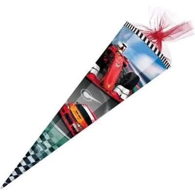 Nestler Schultüte Racing 2016 mit Tüllverschluss, 6-eckig, 85cm Nestler Schultüte Racing 2016 mit Tüllverschluss, 6-eckig, 85cm