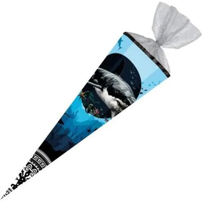 Nestler Schultüte Shark Attack, 85cm, 6eckig Nestler Schultüte Shark Attack, 85cm, 6eckig