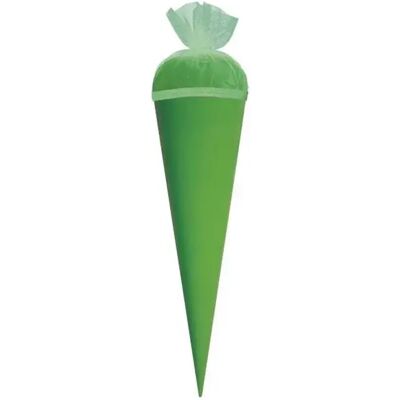 Roth Bastelschultüte 50 cm farbig mit Verschluss grün Roth Bastelschultüte 50 cm farbig mit Verschluss grün