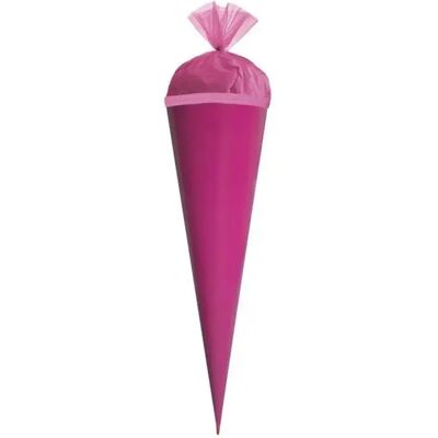 Roth Bastelschultüte 50 cm farbig mit Verschluss pink Roth Bastelschultüte 50 cm farbig mit Verschluss pink