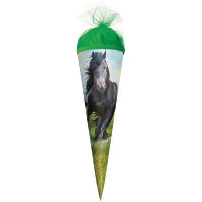 Roth Motiv-Schultüte Power Horse mit Tüllverschluss, rund, 22 cm Roth Motiv-Schultüte Power Horse mit Tüllverschluss, rund, 22 cm