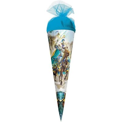 Roth Motiv-Schultüte, Ritter, 50cm, rund, Tüllverschluss Roth Motiv-Schultüte, Ritter, 50cm, rund, Tüllverschluss