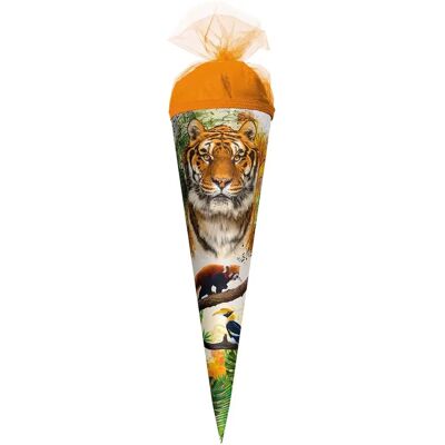 Roth Motiv-Schultüte Tiger mit Tüllverschluss, rund, 50 cm Roth Motiv-Schultüte Tiger mit Tüllverschluss, rund, 50 cm
