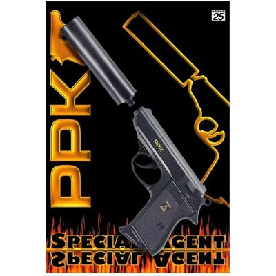 Sohni-Wicke Special Agent PPK 25-Schuss Pistole mit Schalldämpfer Sohni-Wicke Special Agent PPK 25-Schuss Pistole mit Schalldämpfer