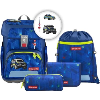 Step by Step CLOUD Schulranzen-Set "Police Truck Charly", 5-teilig Step by Step CLOUD Schulranzen-Set "Police Truck Charly", 5-teilig