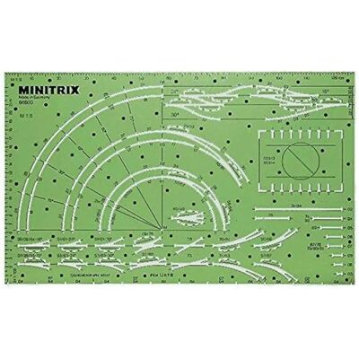 Trix 66600 N MiniTrix-Gleisplan-Schablone Trix 66600 N MiniTrix-Gleisplan-Schablone