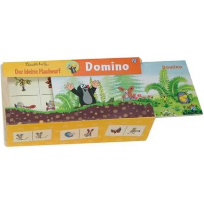 Wiky Holz-Domino - 28 Stück - 18x11x5cm - Familienspiel Wiky Holz-Domino - 28 Stück - 18x11x5cm - Familienspiel