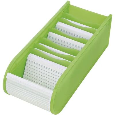 WEDO® Lernkartei Kasten grün mit 100 Karteikarten DIN A8, liniert WEDO® Lernkartei Kasten grün mit 100 Karteikarten DIN A8, liniert