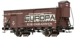 BRAWA 49747 H0 Gedeckter Güterwagen G10 „EUROPA SPIELWAREN”, DB, Ep. III