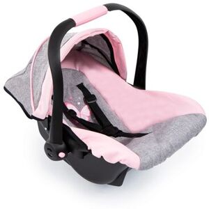 BAYER DESIGN Puppen-Autositz mit Dach, grau/soft-pink