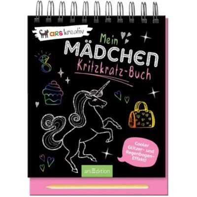 ars Edition Mädchen-Kritzkratz-Buch ars Edition Mädchen-Kritzkratz-Buch