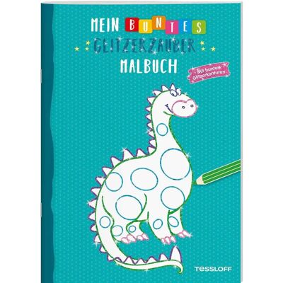 TESSLOFF 378864073 Mein buntes Glitzerzauber Malbuch (Drache) TESSLOFF 378864073 Mein buntes Glitzerzauber Malbuch (Drache)