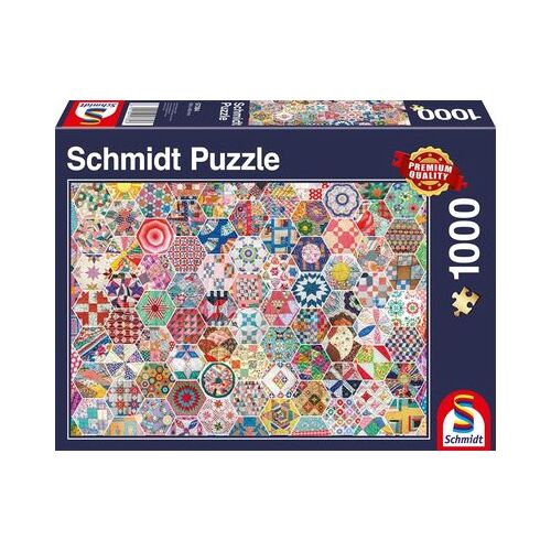 Schmidt Spiele Amerikanischer Patchwork Quilt, Puzzle 1.000 Teile