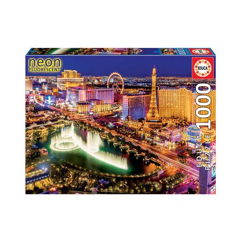 EDUCA BORRAS Las Vegas 1000 Teile Nachtleuchtpuzzle