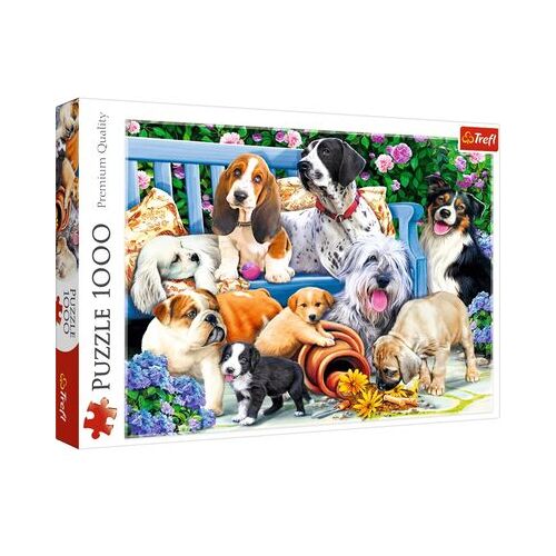 Trefl Puzzle 1000 – Hunde im Garten