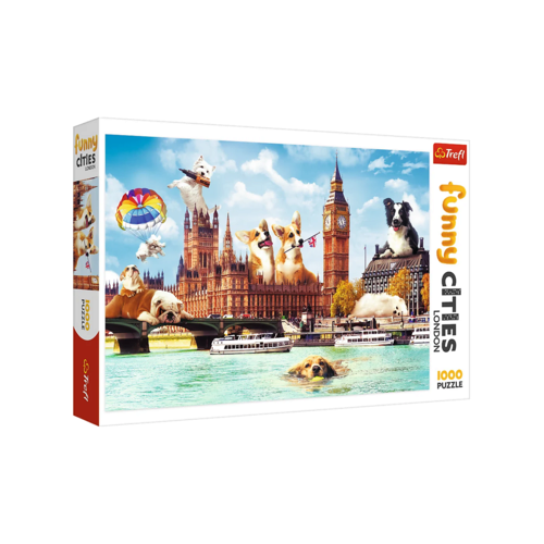 Trefl Puzzle 1000 – Funny Cities / Hunde in London