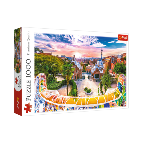 Trefl Puzzle 1000 – Sonnenuntergang in Barcelona, Spanien