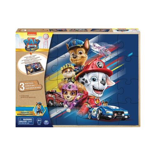 SPIN MASTER™ PAW Movie Holzpuzzle 3er-Set