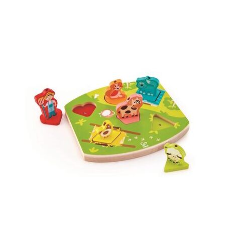 HAPE E1614 Bauernhof-Geräusche-Puzzle