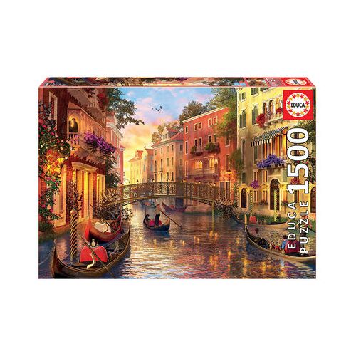 EDUCA BORRAS Sonnenuntergang Venedig 1500 Teile Puzzle