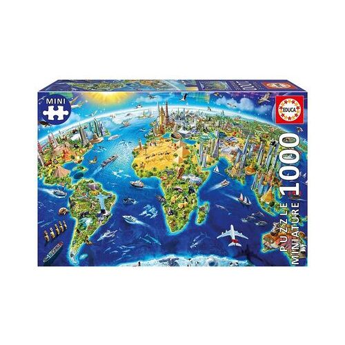 EDUCA BORRAS Wahrzeichen 1000 Teile Miniature Puzzle