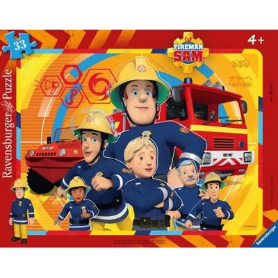 Ravensburger 06114 Kinderpuzzle 33 Teile - Sam, der Feuerwehrmann Ravensburger 06114 Kinderpuzzle 33 Teile - Sam, der Feuerwehrmann