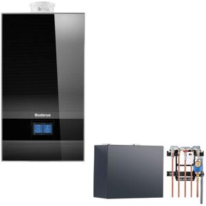 Buderus Gas-Brennwert Paket Kombigerät Logamax plus W47 GB182i.2-20...