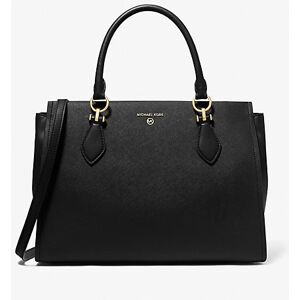 MICHAEL Michael Kors MK Henkeltasche Marilyn Large Aus Saffianleder - Schwarz - Michael Kors ONE SIZE female