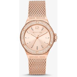 MK Armbanduhr Lennox Im Rosé-Goldton Mit Pavé Und Milanaise-Armband - Rosé-Goldton - Michael Kors ONE SIZE female