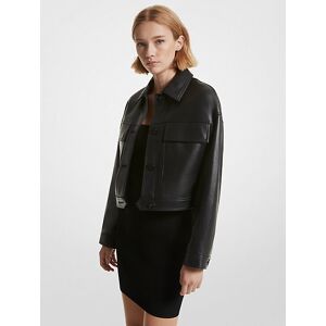 MICHAEL Michael Kors MK Kurze Jacke Aus Leder - Schwarz - Michael Kors XXS female