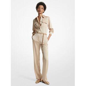 MICHAEL Michael Kors MK Jumpsuit Aus Satin Mit Gürtel - Natur - Michael Kors EU 30 female