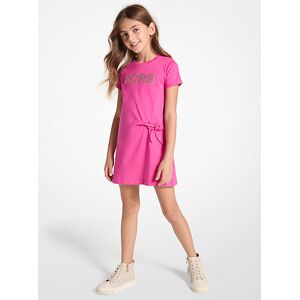 Michael Kors Kids MK Kleid Aus Baumwolle Mit Logo Und Verzierung - Rosa - Michael Kors 5Y