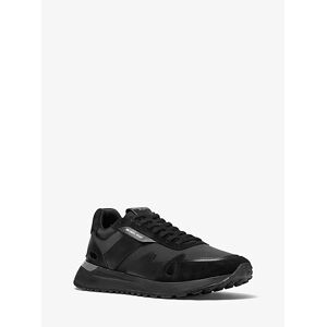 Michael Kors Mens MK Sneaker Miles Aus Wildleder Und Neopren - Schwarz - Michael Kors EU 41 male