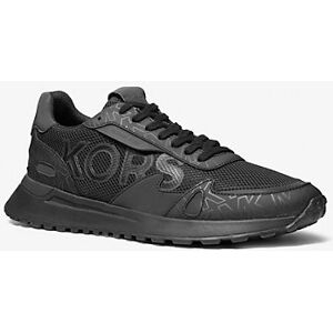 Michael Kors Mens MK Sneaker Miles Aus Leder Und Mesh - Schwarz - Michael Kors EU 43.5 male