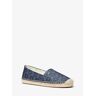 MICHAEL Michael Kors MK Slip-On-Espadrille Kendrick Mit Empire Signature-Logomuster - Blau - Michael Kors EU 42.5 female