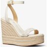 MICHAEL Michael Kors MK Wedge Leighton Aus Logostoff Und Leder - Natur - Michael Kors EU 38 female