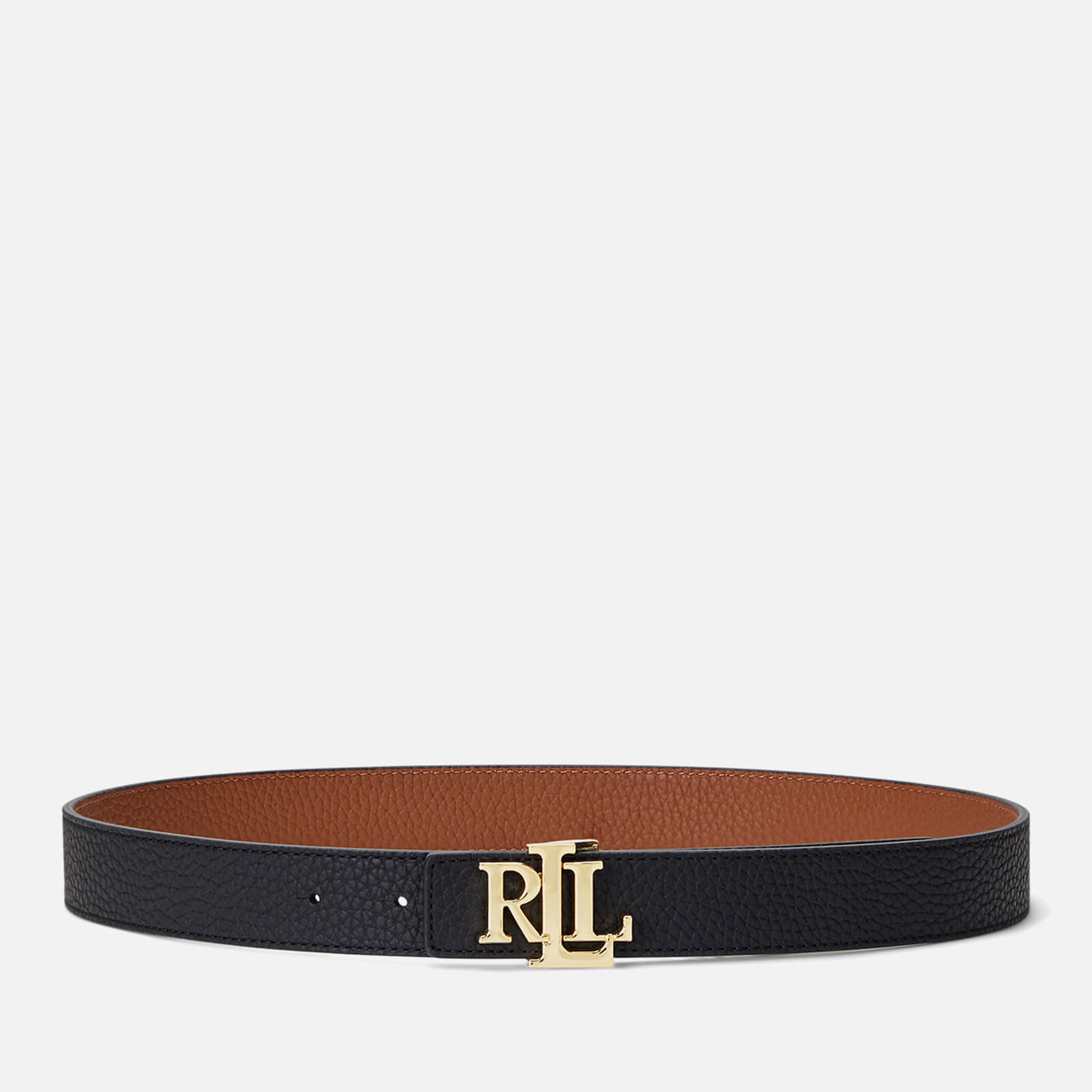 Lauren Ralph Lauren Women's Reversible 30 Medium Belt - Black/Lauren Tan - XS