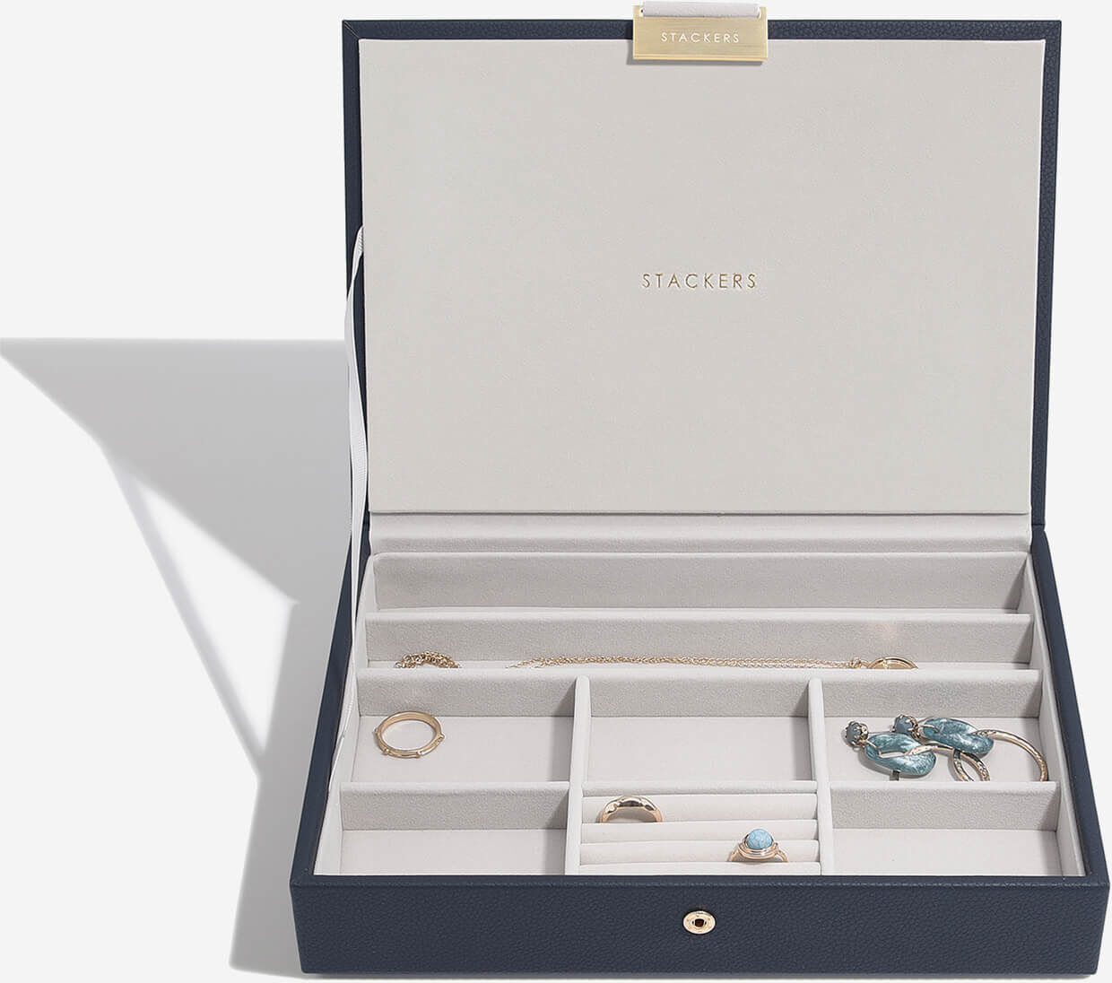 Stackers Classic Jewellery Box + Lid - Navy