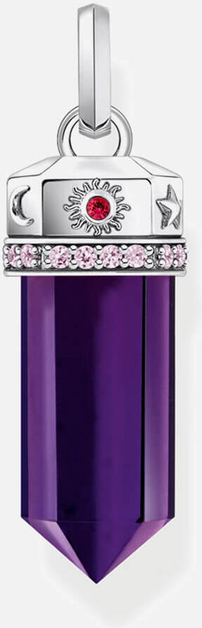 Thomas Sabo Sterling Silver Pendant Charm - Violet