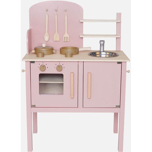 Jabadabado Pink / Gold Kitchen with Pot & Pan Set