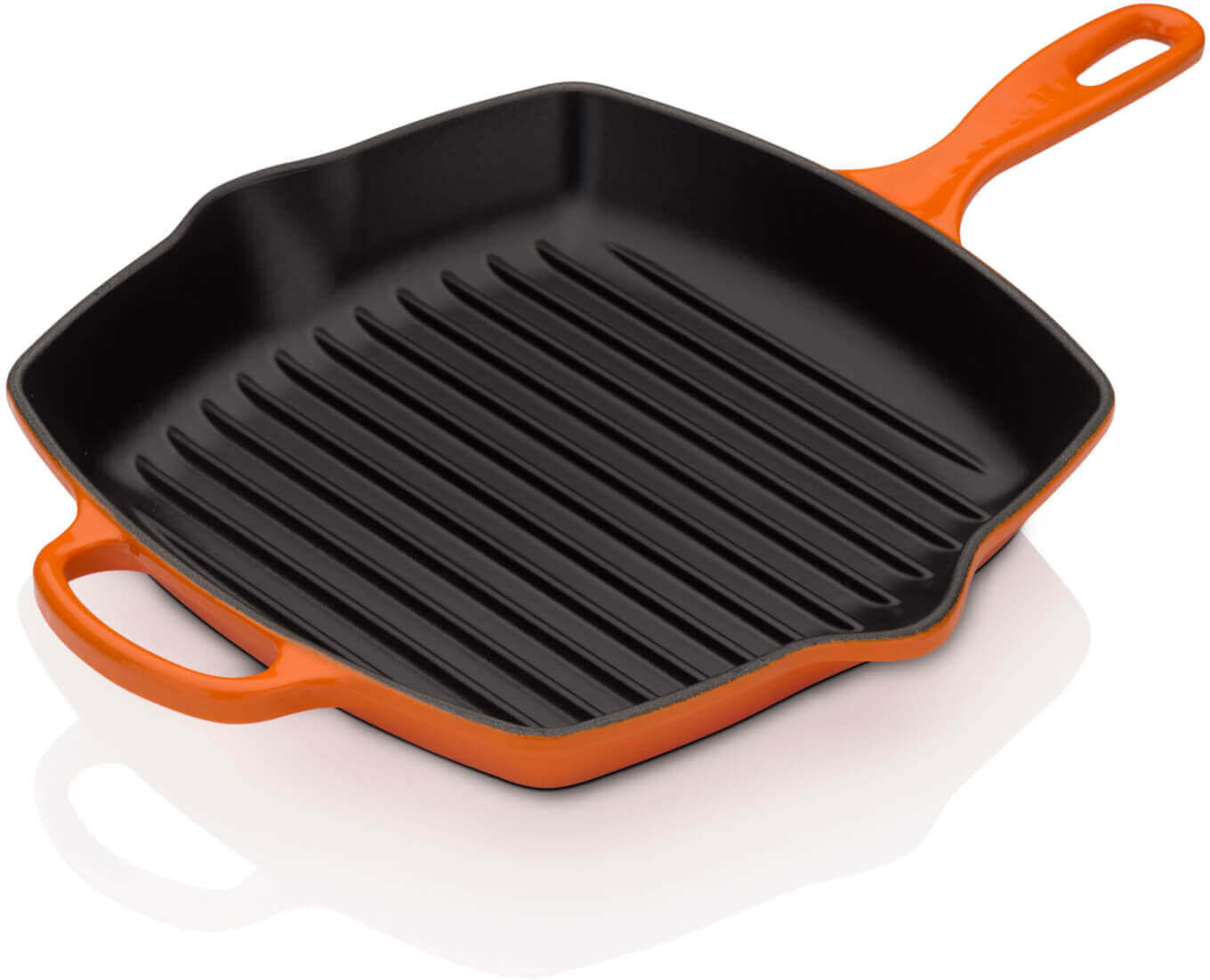 Le Creuset Signature Cast Iron Square Grillet - 26cm - Volcanic