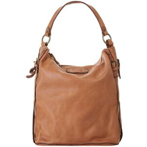 Cluty Umhängetasche Damen Leder, cognac