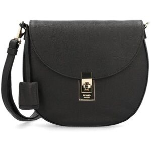 PICARD Schultertasche Damen Leder, schwarz