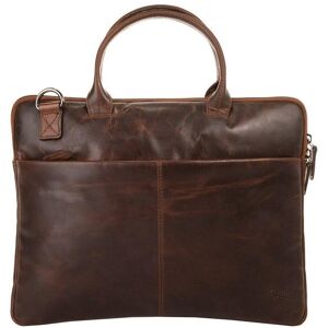 XZONE X-Zone Notebooktasche Damen Leder, cognac