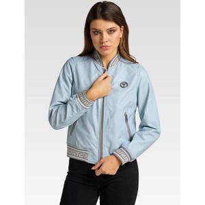 Carlo Colucci Lederjacke Damen, blau