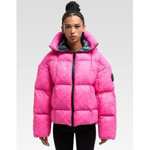 Carlo Colucci Winterjacke Damen bedruckt, pink