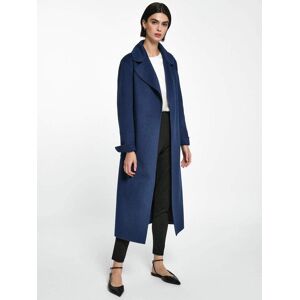 FADENMEISTER BERLIN Langjacke Damen Wolle, blau